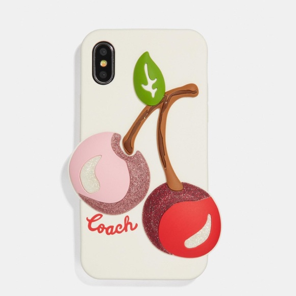 Coach Accessories - 🎊🎉HPx2🎉🎊 🍒IPHONE X/XS CASE WITH OVERSIZED 🍒